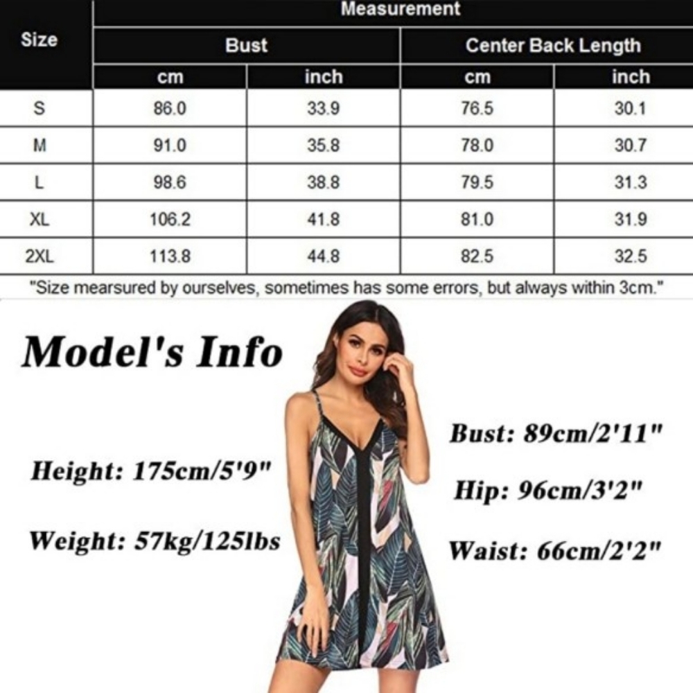 🌞Nightgown Sexy Lingerie V-Neck Mini Chemise Slee - Picture 4 of 4
